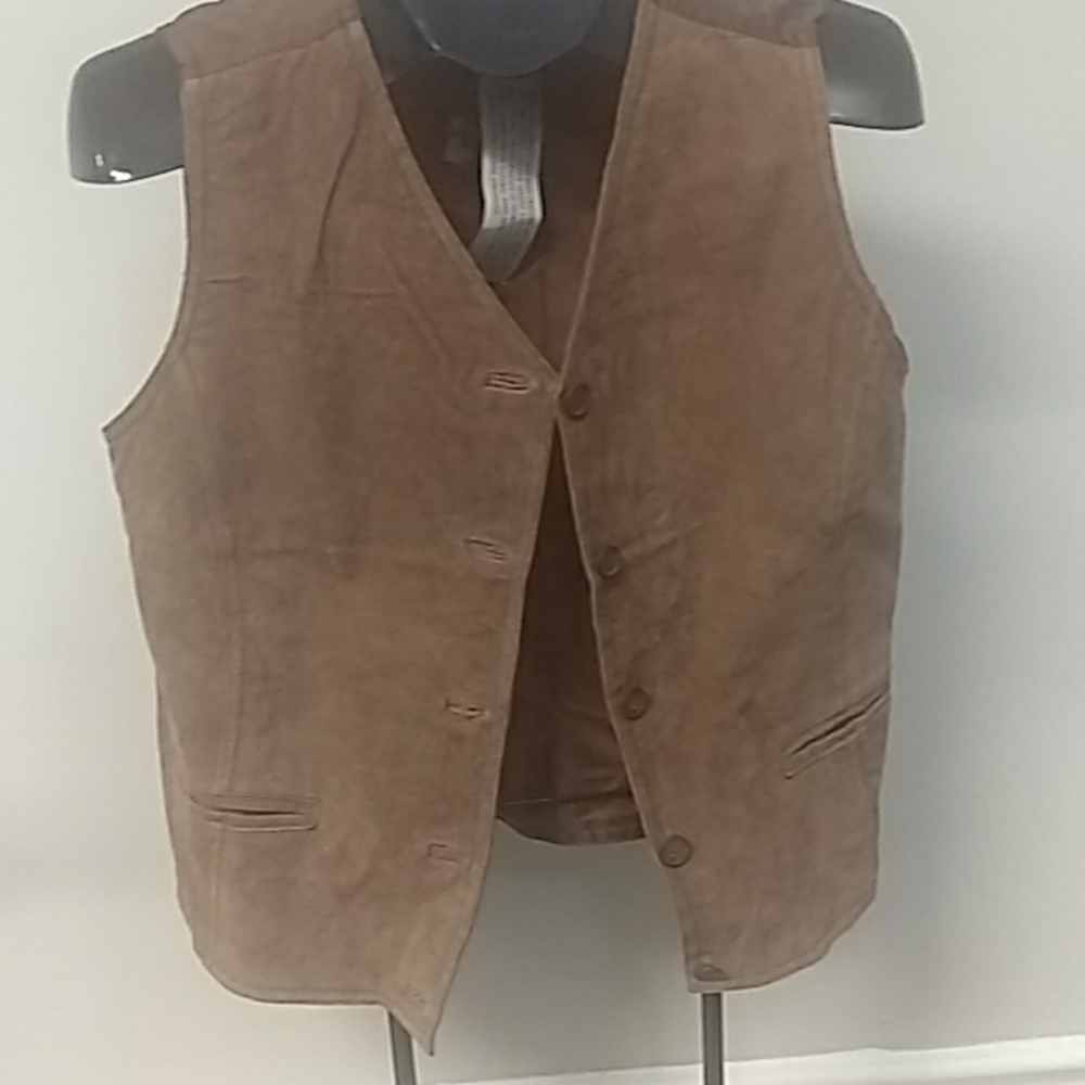 Women's leather vest